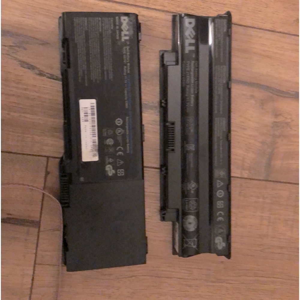 Two rechargeable Dell batteries preowned. Sold as is.
